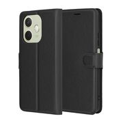 Husa pentru  Oppo A5 Pro 5G tip carte cu inchidere magnetica, compartimente pentru carduri si functie stand, Negru