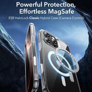 Husa premium pentru  iPhone 16 Pro Max compatibila MagSafe ESR - Classic Hybrid HaloLock - Negru mat