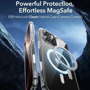 Husa premium pentru  iPhone 16 Pro Max compatibila MagSafe ESR - Classic Hybrid HaloLock - Transparent