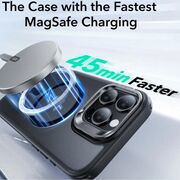 Husa premium pentru  iPhone 16 Pro compatibila MagSafe ESR - Classic Hybrid HaloLock Kickstand - Negru mat