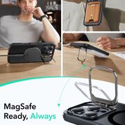 Husa premium pentru  iPhone 16 Pro compatibila MagSafe ESR - Classic Hybrid HaloLock Kickstand - Negru mat