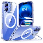 Husa premium pentru  iPhone 16 compatibila MagSafe ESR - Classic Hybrid HaloLock Kickstand - Transparent
