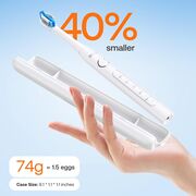 Periuta de dinti Electrica Sonic Premium Bitvae D-Sonic cu 8 Capete & 5 Moduri Inteligente, Tehnologie Ultrasonica pentru Albire si Igiena Desavarsita 40.000 Pulsuri/Minut, Autonomie Extinsa, Reincarcabila, Rezistenta la Apa IPX7 - alb