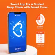 Periuta de dinti Electrica Bitvae S-Smart UltraSonic Power, Senzor Presiune, 9 Niveluri Intensitate, 8 Rezerve, 5 Moduri, Autonomie 100 Zile, acumulator reincarcabil, IPX7, Smart App - negru