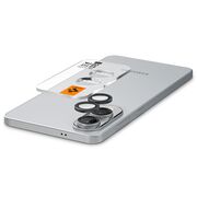 Set 2 x Folie sticla lentile foto pentru  Samsung Galaxy S25 Edge Spigen - Optik.tR EZ Fit Pro Camera Glass - negru