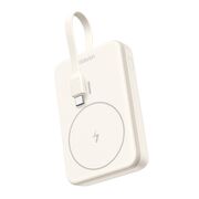 Baterie Externa fara Fir, Type-C, 10000mAh, MagSafe, Fast Charging, 20W, 5V/3A - Ugreen PB760 (35341B) - Bej