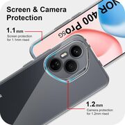Husa pentru  Honor 400 Pro, Anti-Shock 1.5mm, cu protectie lentile, Transparent