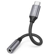 Adaptor Jack, USB-C, Plug&Play, 0.1m (set 2) - Techsuit FuseXound (AC12) - Gri
