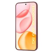 Husa pentru  Honor 400 Liquid Silicone, subțire, captusita cu microfibra, anti amprentă, protectie cameră foto, Bordeaux
