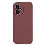 Husa pentru  Honor 400 Liquid Silicone, subțire, captusita cu microfibra, anti amprentă, protectie cameră foto, Bordeaux