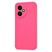 Husa pentru  Honor 400 Liquid Silicone, subțire, captusita cu microfibra, anti amprentă, protectie cameră foto, Fucsia