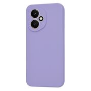 Husa pentru  Honor 400 Liquid Silicone, subțire, captusita cu microfibra, anti amprentă, protectie cameră foto, Lavanda