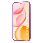Husa pentru  Honor 400 Liquid Silicone, subțire, captusita cu microfibra, anti amprentă, protectie cameră foto, Mov