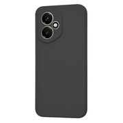 Husa pentru  Honor 400 Liquid Silicone, subțire, captusita cu microfibra, anti amprentă, protectie cameră foto, Negru