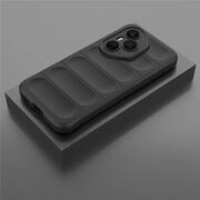 Husa pentru  Honor 400 Pro Liquid Silicone, Microfibre Lining, Non-Slip Airbag Design, Negru