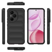 Husa pentru  Honor 400 Pro Liquid Silicone, Microfibre Lining, Non-Slip Airbag Design, Negru
