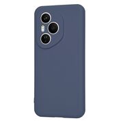 Husa pentru  Honor 400 Pro Liquid Silicone, subțire, captusita cu microfibra, anti amprentă, protectie cameră foto, Albastru