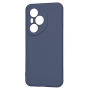 Husa pentru  Honor 400 Pro Liquid Silicone, subțire, captusita cu microfibra, anti amprentă, protectie cameră foto, Albastru