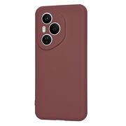 Husa pentru  Honor 400 Pro Liquid Silicone, subțire, captusita cu microfibra, anti amprentă, protectie cameră foto, Bordeaux