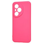 Husa pentru  Honor 400 Pro Liquid Silicone, subțire, captusita cu microfibra, anti amprentă, protectie cameră foto, Fucsia