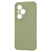 Husa pentru  Honor 400 Pro Liquid Silicone, subțire, captusita cu microfibra, anti amprentă, protectie cameră foto, Verde