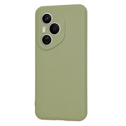 Husa pentru  Honor 400 Pro Liquid Silicone, subțire, captusita cu microfibra, anti amprentă, protectie cameră foto, Verde