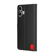 Husa pentru  Nothing CMF Phone 2 Pro tip carte cu inchidere magnetica, compartimente pentru carduri si functie stand, Negru
