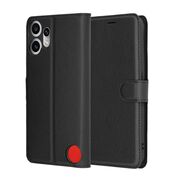 Husa pentru  Nothing CMF Phone 2 Pro tip carte cu inchidere magnetica, compartimente pentru carduri si functie stand, Negru