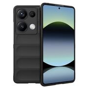 Husa pentru  Xiaomi Redmi Note 14S Liquid Silicone, Microfibre Lining, Non-Slip Airbag Design, Negru