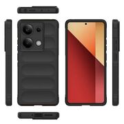 Husa pentru  Xiaomi Redmi Note 14S Liquid Silicone, Microfibre Lining, Non-Slip Airbag Design, Negru