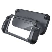 Husa de Protectie pentru Nintendo Switch 2 – Design Transparent, Colturi Intarite, Prindere Ergonomica, Acces Complet la Functii, Negru/Transparent