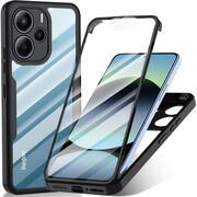 Husa pentru Xiaomi Redmi Note 14 4G (Regional) + Folie - Techsuit ColorVerse 360 Series - Black