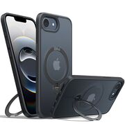 Husa pentru iPhone 16e - Torras Ostand Spin MagSafe Series - Black