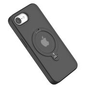 Husa pentru iPhone 16e - Torras Ostand Spin MagSafe Series - Black