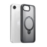 Husa pentru iPhone 16e - Torras Ostand Spin MagSafe Series - Black