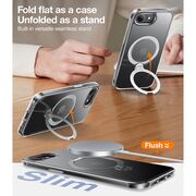 Husa pentru iPhone 16e - Torras Ostand Spin MagSafe Series - Clear