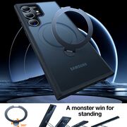 Husa pentru Samsung Galaxy S24 Ultra - Torras Ostand Spin MagSafe Series - Black