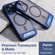 Husa pentru iPhone 15 Pro - Torras Pstand MagSafe - Navy Blue