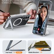Husa pentru Samsung Galaxy S25 - Torras Pstand MagSafe - Clear