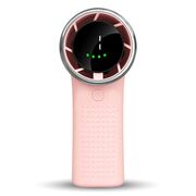 Ventilator Portabil de Mana cu Afisaj LED, 5 Trepte de Viteza, Reincarcabil USB-C, 3600mAh, Compact și Puternic - roz