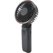Ventilator portabil de Buzunar cu LED Digital, 6 Trepte de Răcorire și Baterie de Lungă Durată 5000 mAh, reincarcabil – Confort Maxim la Fiecare Pas - Negru