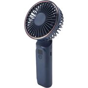Ventilator portabil de Buzunar cu LED Digital, 6 Trepte de Răcorire și Baterie de Lungă Durată 5000 mAh, reincarcabil – Confort Maxim la Fiecare Pas - Albastru