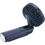 Ventilator portabil de Buzunar cu LED Digital, 6 Trepte de Răcorire și Baterie de Lungă Durată 5000 mAh, reincarcabil – Confort Maxim la Fiecare Pas - Albastru