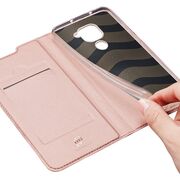Husa DUX DUCIS Skin Pro Bookcase pentru Xiaomi Redmi Note 9 (roz)