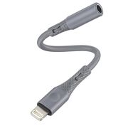 Adaptor Jack, Lightning, Hi-Fi - Techsuit SoundFleX (AC2) - Gray
