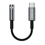 Adaptor Jack, USB-C, Aluminiu, 0.1m - Techsuit SonicPiX (AC14) - Gray