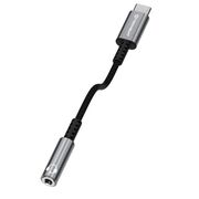 Adaptor Jack, USB-C, Aluminiu, 0.1m - Techsuit SonicPiX (AC14) - Gray