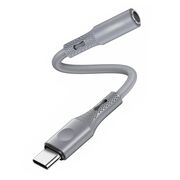 Adaptor Jack, USB-C, Hi-Fi, 0.1m - Techsuit SoundFleX (AC1) - Gray