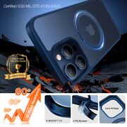 Husa pentru iPhone 15 Pro - Torras Ostand Pro MagSafe Series - Navy Blue