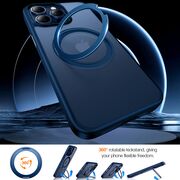 Husa pentru iPhone 15 Pro - Torras Ostand Pro MagSafe Series - Navy Blue